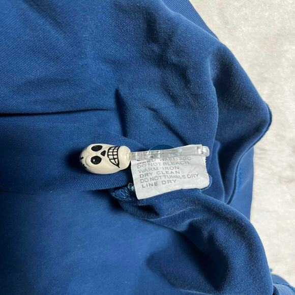 VTG Burberry London Sport Polo Men's M Fit Blue Smooth Stretch Cotton Lycra Luxe - Picture 6 of 9